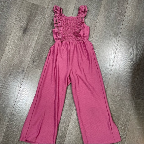 Speechless Kids Jumpsuit Berry pink Size S like 8-10 - Picture 1 of 7